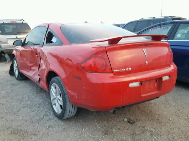 1G2AL18F087124593 - 2008 PONTIAC G5 RED photo 3