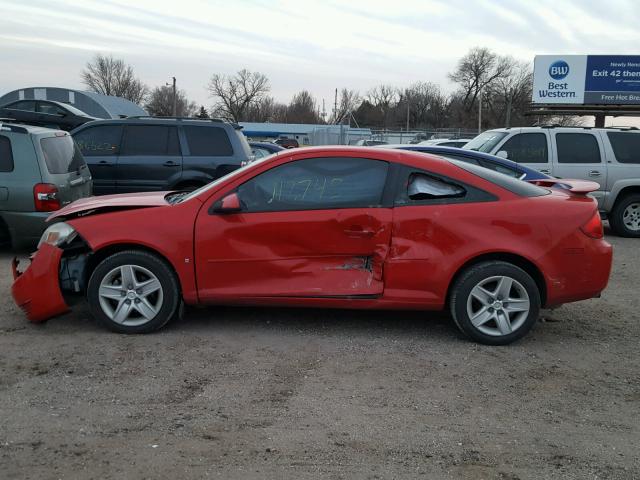 1G2AL18F087124593 - 2008 PONTIAC G5 RED photo 9