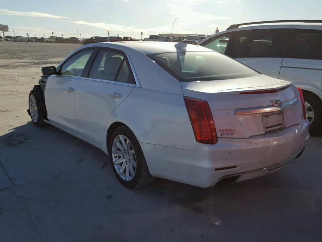 1G6AR5SX9F0117685 - 2015 CADILLAC CTS LUXURY WHITE photo 3