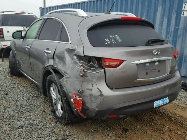 JN8AS1MW1BM734732 - 2011 INFINITI FX35 GRAY photo 3