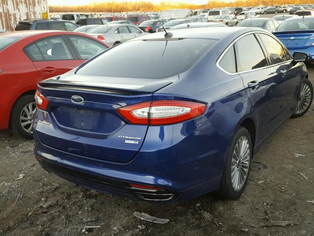 3FA6P0D90DR309090 - 2013 FORD FUSION TIT BLUE photo 4