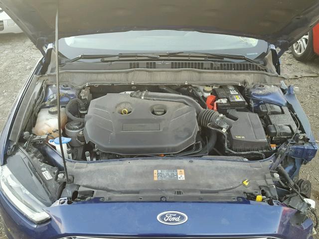 3FA6P0D90DR309090 - 2013 FORD FUSION TIT BLUE photo 7