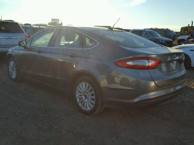 3FA6P0LU6ER312664 - 2014 FORD FUSION SE GRAY photo 3