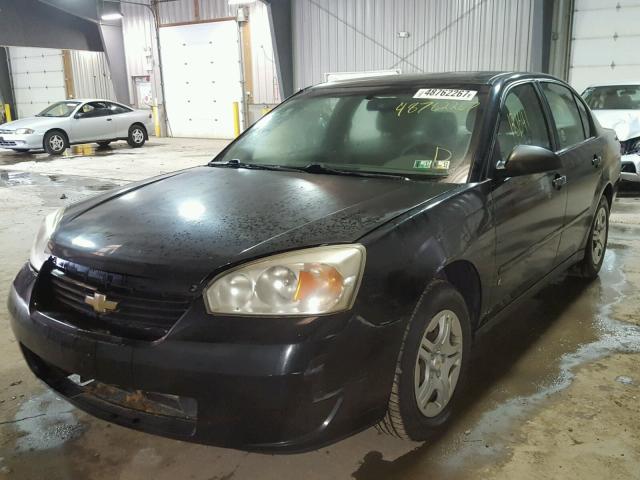 1G1ZS51F76F108079 - 2006 CHEVROLET MALIBU LS BLACK photo 2