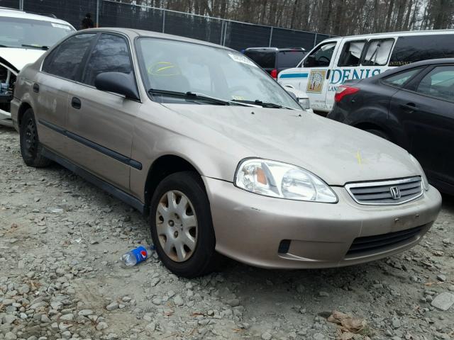 1HGEJ6679YL067783 - 2000 HONDA CIVIC LX BEIGE photo 1