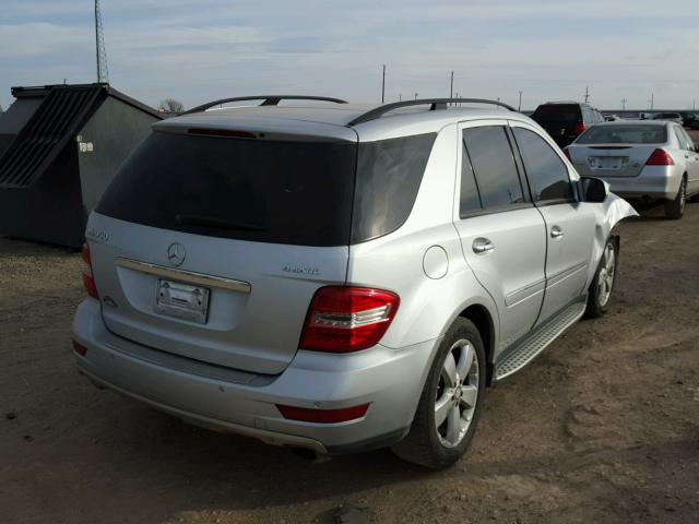 4JGBB86E69A499930 - 2009 MERCEDES-BENZ ML 350 SILVER photo 4