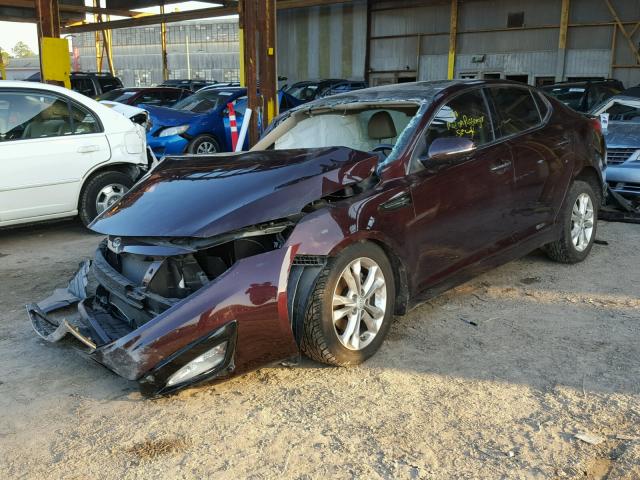 5XXGN4A77CG036709 - 2012 KIA OPTIMA EX MAROON photo 2