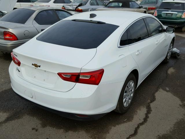 1G1ZA5ST0GF225172 - 2016 CHEVROLET MALIBU L WHITE photo 4