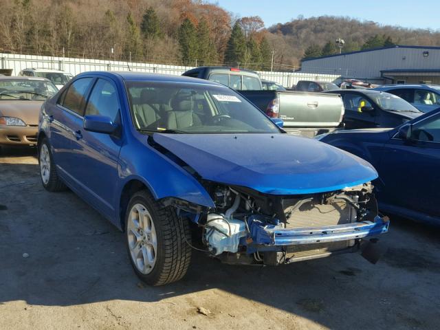 3FAHP0HG8BR219233 - 2011 FORD FUSION SE BLUE photo 1