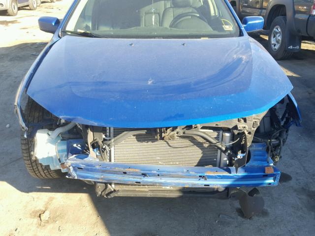 3FAHP0HG8BR219233 - 2011 FORD FUSION SE BLUE photo 9