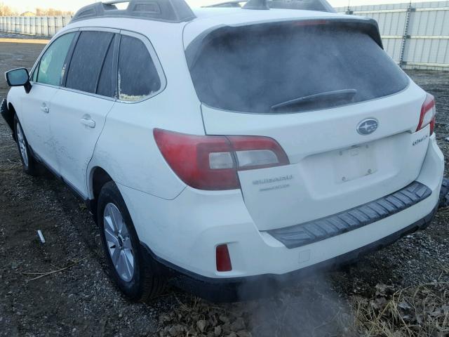 4S4BSBCC0G3230629 - 2016 SUBARU OUTBACK 2. WHITE photo 3