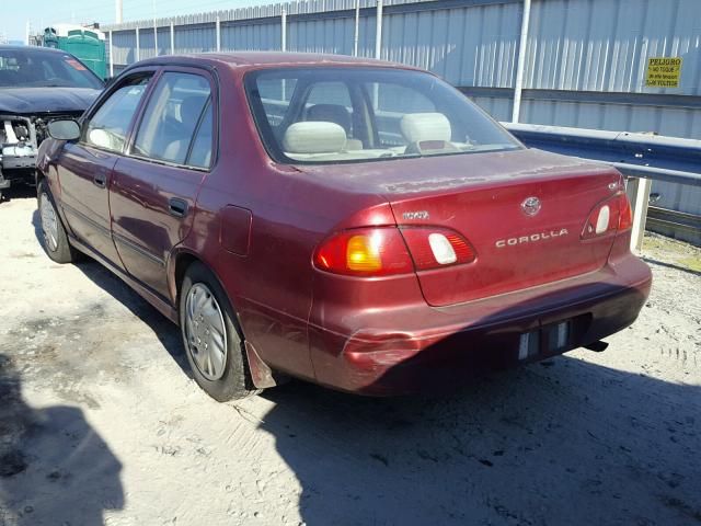 2T1BR12E1YC304176 - 2000 TOYOTA COROLLA VE RED photo 3