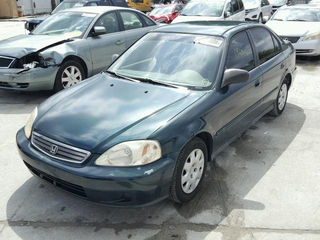 2HGEJ6617XH564032 - 1999 HONDA CIVIC BASE GREEN photo 2