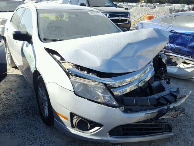 3FAHP0GA6CR137046 - 2012 FORD FUSION S SILVER photo 1