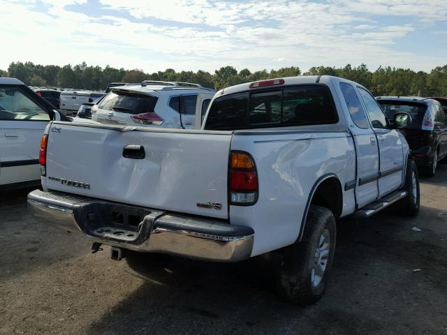 5TBRT34151S184474 - 2001 TOYOTA TUNDRA ACC WHITE photo 4