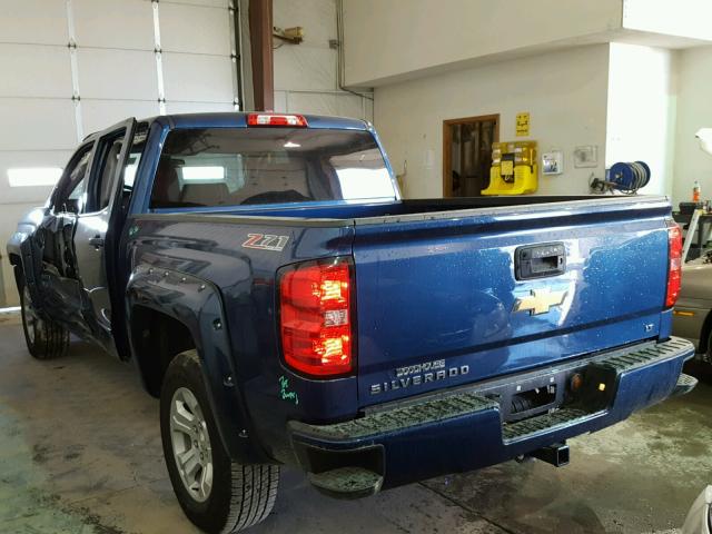 3GCUKREC1HG451965 - 2017 CHEVROLET SILVERADO BLUE photo 3