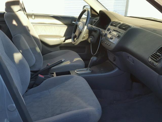 JHMES26752S000257 - 2002 HONDA CIVIC EX SILVER photo 5