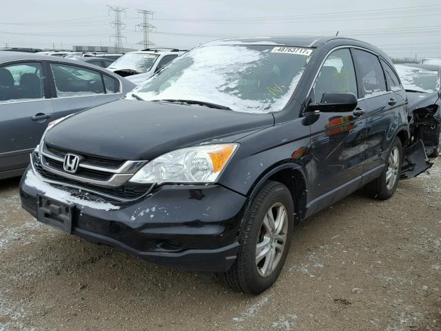 JHLRE3H70BC010561 - 2011 HONDA CR-V EXL BLACK photo 2