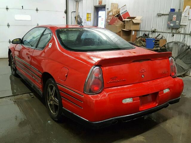 2G1WZ151749335686 - 2004 CHEVROLET MONTE CARL RED photo 3