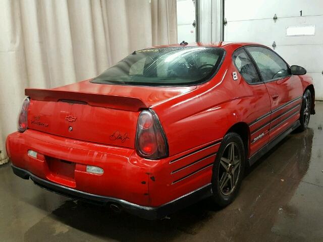 2G1WZ151749335686 - 2004 CHEVROLET MONTE CARL RED photo 4