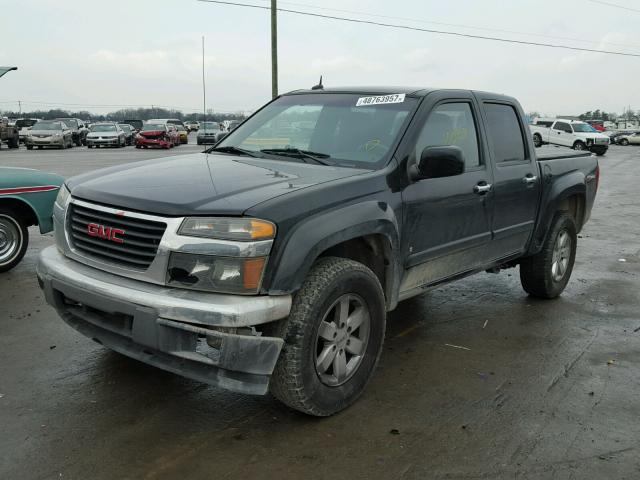 1GTDT13E198137274 - 2009 GMC CANYON BLACK photo 2