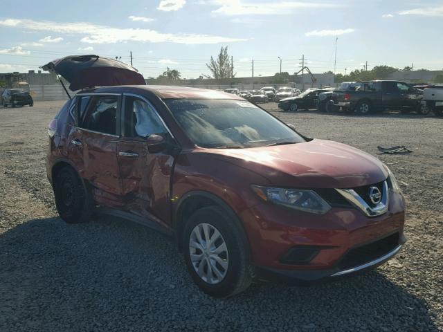 5N1AT2MT0EC812847 - 2014 NISSAN ROGUE S RED photo 1