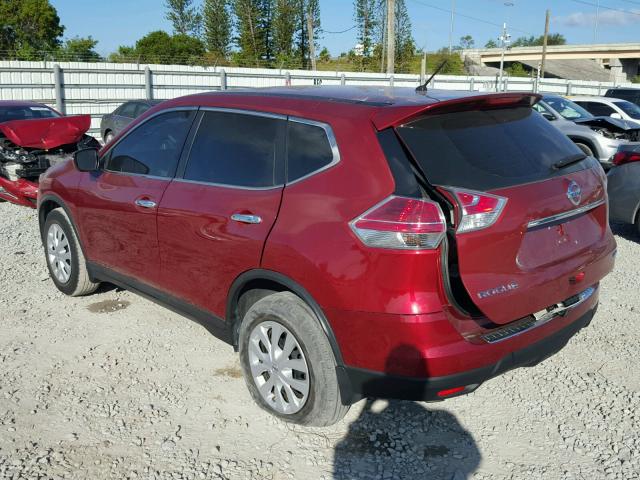 5N1AT2MT0EC812847 - 2014 NISSAN ROGUE S RED photo 3