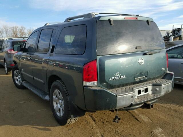 5N1AA08B95N739266 - 2005 NISSAN ARMADA SE BLUE photo 3