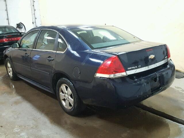 2G1WG5EK2B1280839 - 2011 CHEVROLET IMPALA LT Կապույտ լուսանկար 3