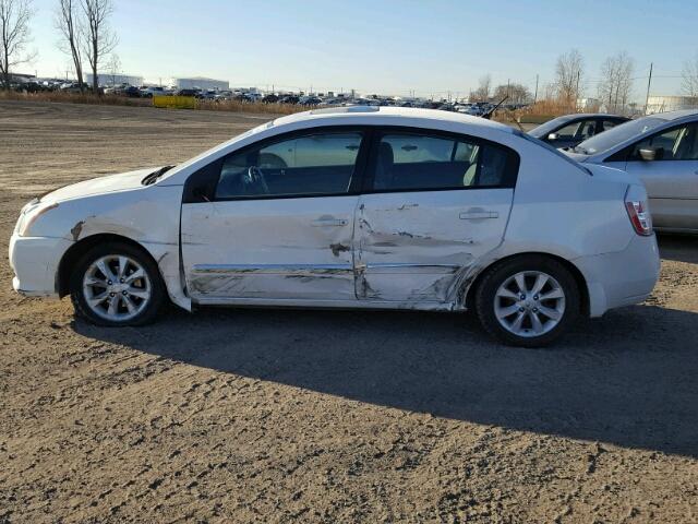 3N1AB6AP0AL675819 - 2010 NISSAN SENTRA 2.0 WHITE photo 9