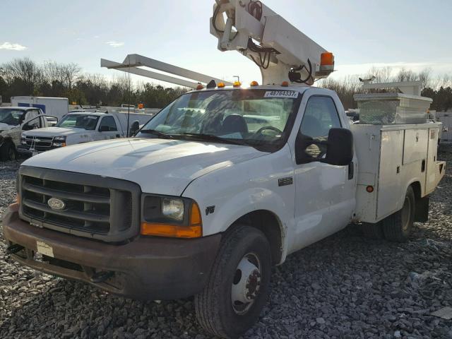 1FDWF36L7YEC96835 - 2000 FORD F350 SUPER WHITE photo 2