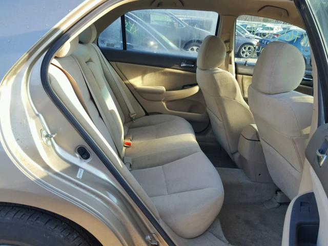 1HGCM55344A095021 - 2004 HONDA ACCORD LX BEIGE photo 6