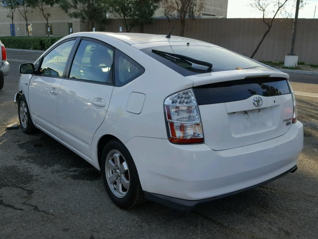 JTDKB20UX87733208 - 2008 TOYOTA PRIUS WHITE photo 3