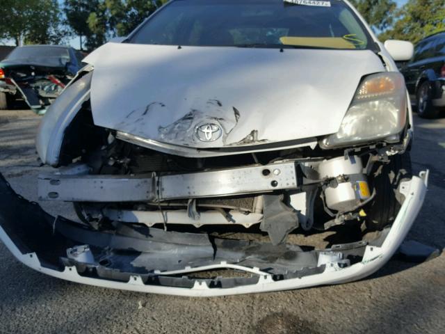 JTDKB20UX87733208 - 2008 TOYOTA PRIUS WHITE photo 9