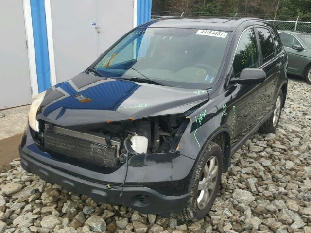 5J6RE48508L800785 - 2008 HONDA CR-V EX BLACK photo 2