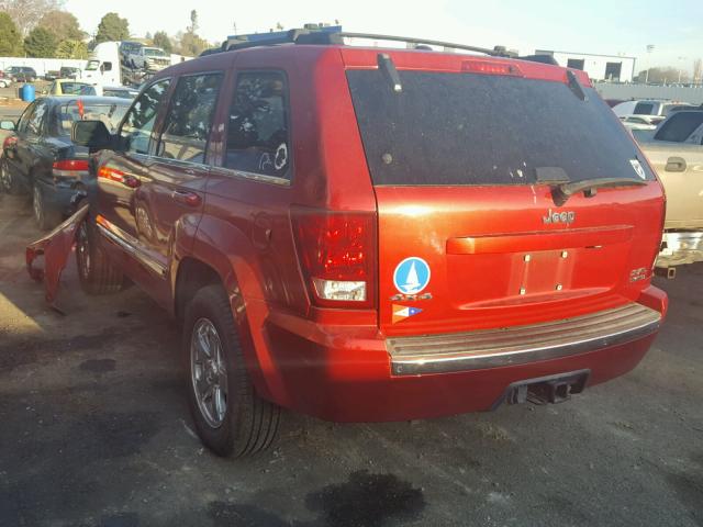 1J8HR58215C615862 - 2005 JEEP GRAND CHER RED photo 3