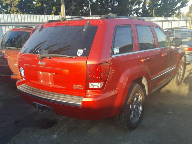 1J8HR58215C615862 - 2005 JEEP GRAND CHER RED photo 4