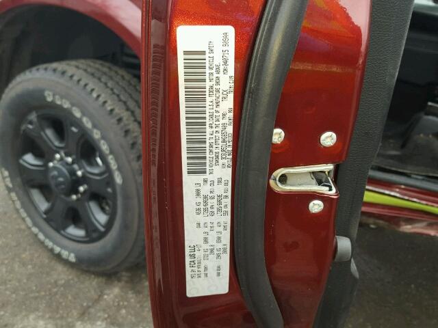 3C6UR5DL8HG657409 - 2017 RAM 2500 SLT 红色 照片 10