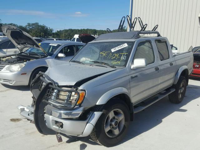 1N6ED27Y9YC406447 - 2000 NISSAN FRONTIER C GRAY photo 2