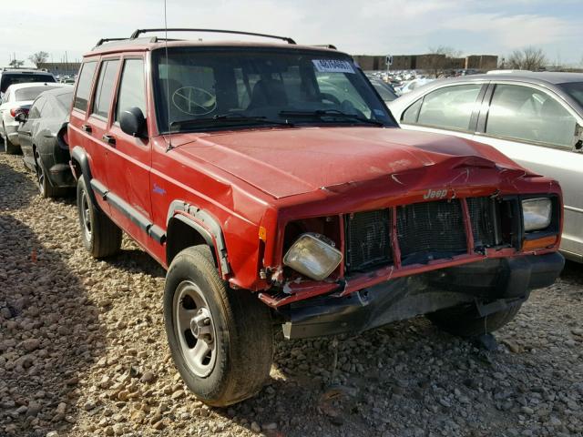 1J4FT68S8VL545423 - 1997 JEEP CHEROKEE S RED photo 1