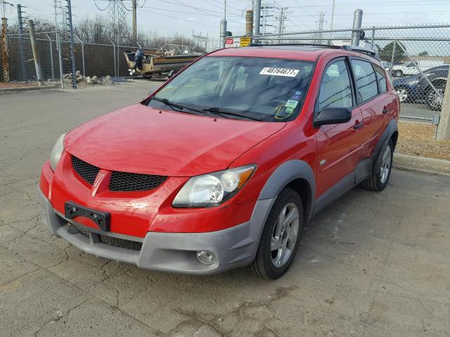 5Y2SL62873Z437693 - 2003 PONTIAC VIBE RED photo 2