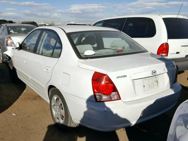 KMHDN46D36U362938 - 2006 HYUNDAI ELANTRA GL WHITE photo 3