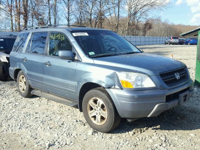 2HKYF18415H507689 - 2005 HONDA PILOT EX TEAL photo 1