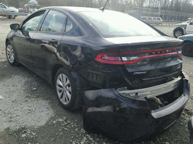 1C3CDFBB9ED669424 - 2014 DODGE DART SXT BLACK photo 3