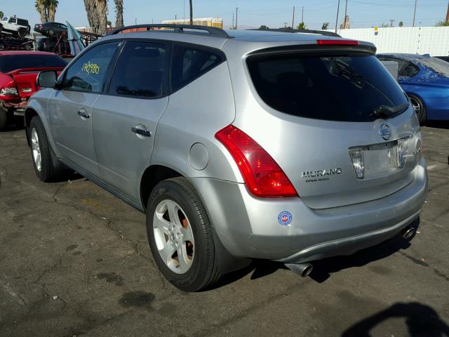 JN8AZ08W64W300331 - 2004 NISSAN MURANO SL GRAY photo 3