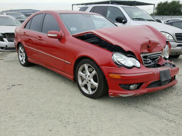 WDBRF52H87F911477 - 2007 MERCEDES-BENZ C 230 RED photo 1