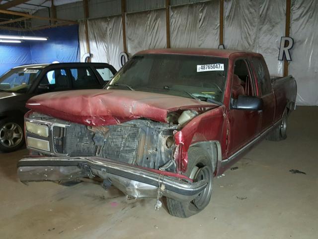 2GTEC19K3N1555477 - 1992 GMC SIERRA C15 RED photo 2