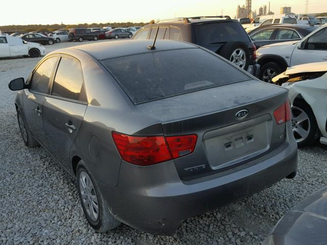 KNAFU4A2XB5398858 - 2011 KIA FORTE EX CHARCOAL photo 3