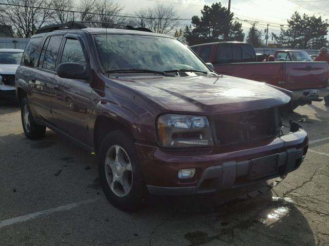 1GNES16S366103795 - 2006 CHEVROLET TRAILBLAZE MAROON photo 1