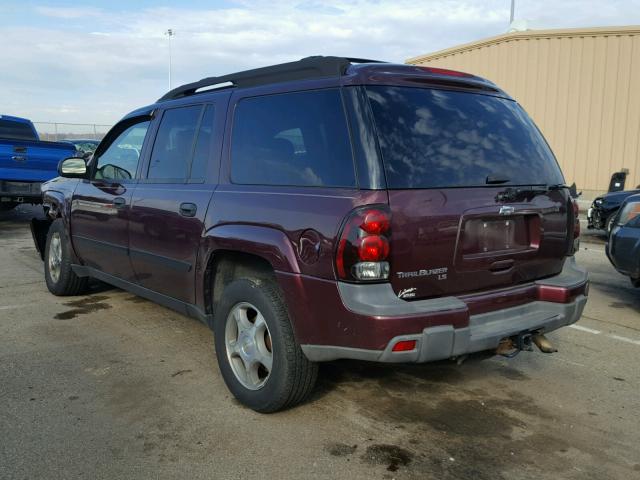 1GNES16S366103795 - 2006 CHEVROLET TRAILBLAZE MAROON photo 3